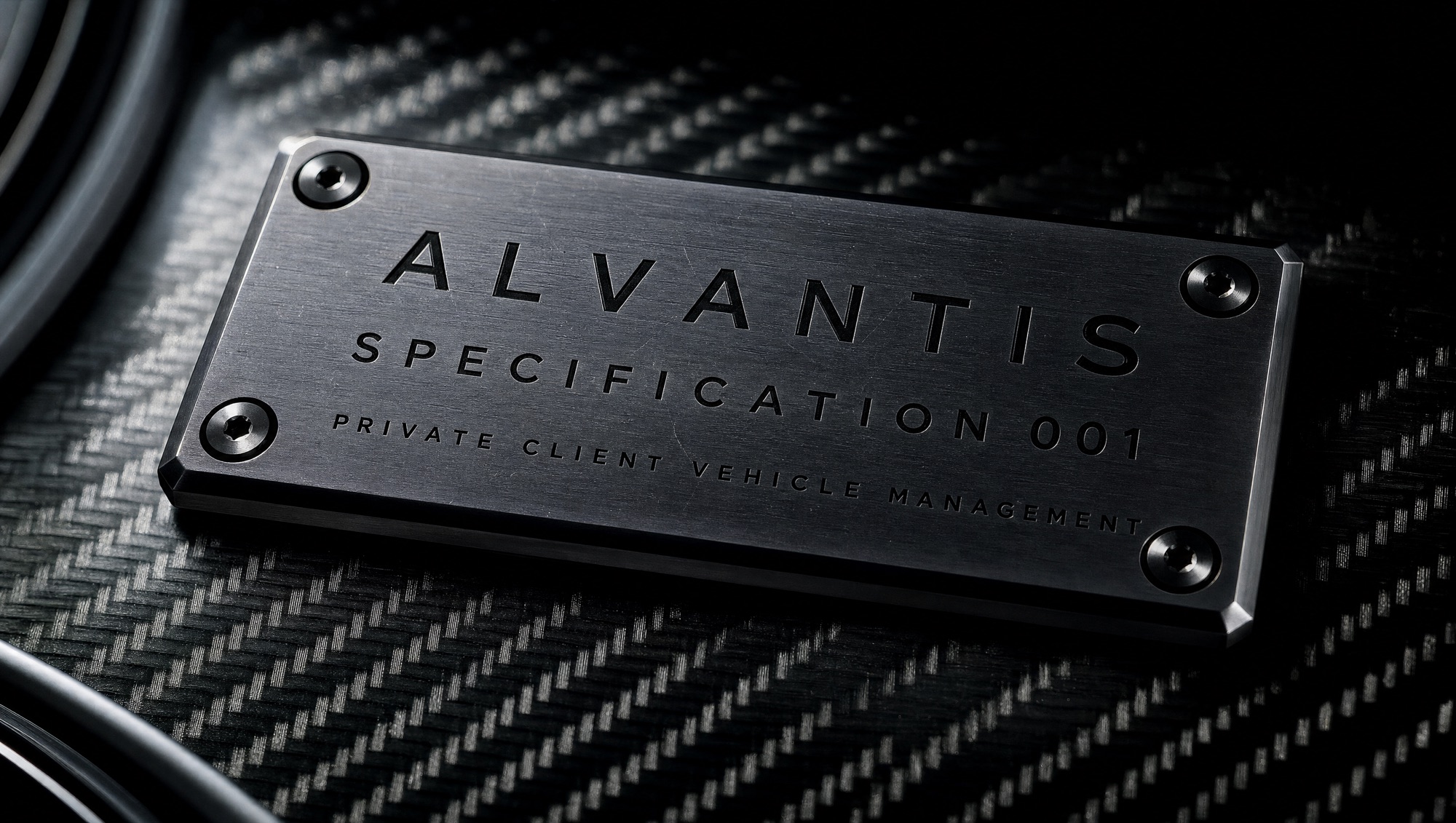 ALVANTIS SPECIFICATION 001 numbered plaque